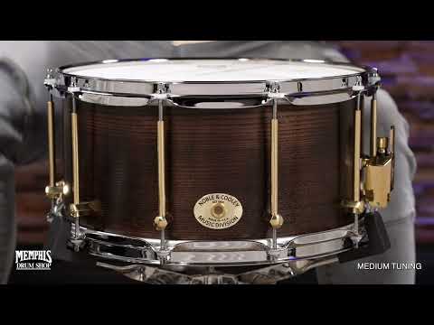 Noble & Cooley 14x7 Solid Shell Classic Ash Snare Drum - Shou Sugi Ban Ash (FGSSA147TOFC)