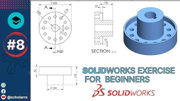SolidWorks Exercise Tutorial for beginners | Exercise-08