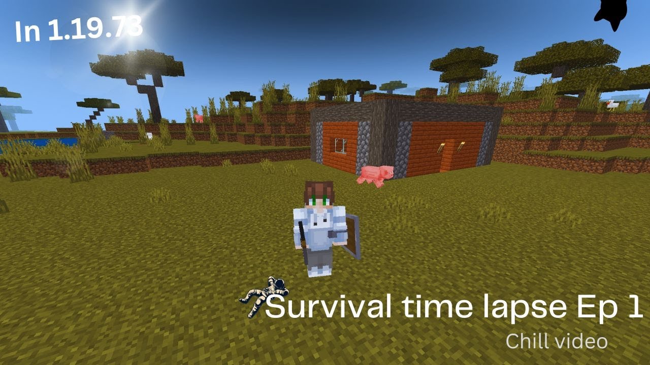 Survival time lapse Ep 1 in Minecraft 1.19.73 - YouTube