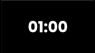 1 Minute Timer ⏱️ | Simple Countdown (No Music)