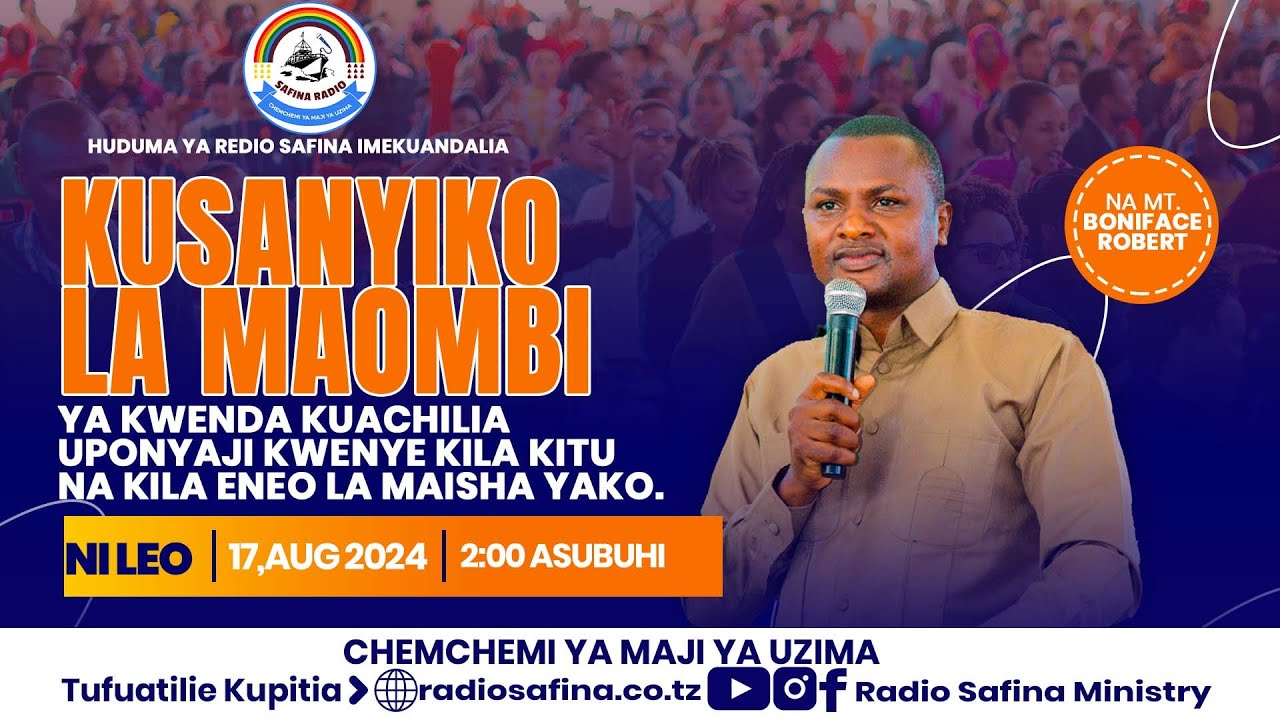 BONIFACE ROBART- MAOMBI YA KWENDA KUACHILIA UPONYAJI KWENYE KILA ENEO LA MAISHA YAKO - TAR:17/8/2024