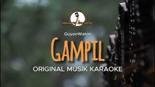 Gampil - GuyonWaton || KARAOKE ORIGINAL