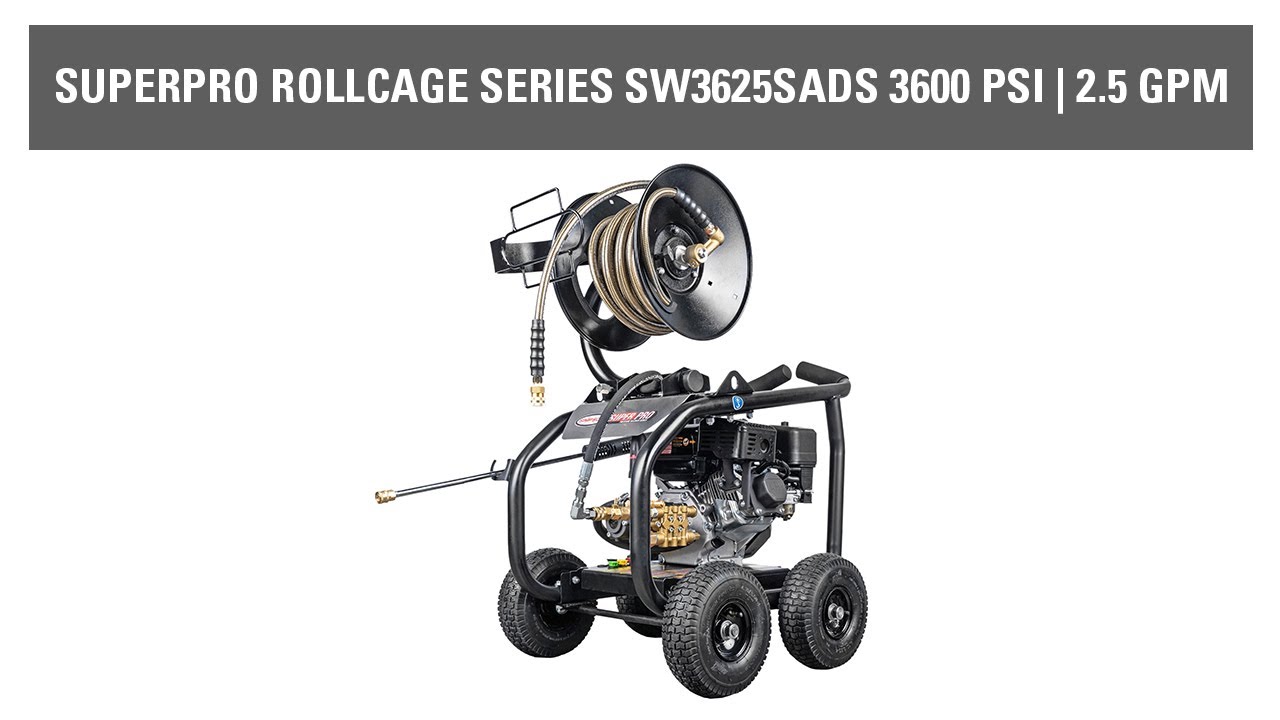 Simpson Superpro Roll-Cage Small Pressure Washer 65202 SW3625SADS at