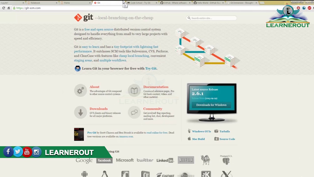 #8 Git and Github Overview Optional || Learnerout - YouTube
