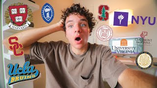 COLLEGE DECISION REACTIONS 2024 (Ivies, UC's, NYU, NO Safeties!!)