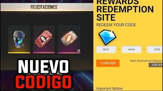 ¡GARENA! REGALA 1 CODIGO OFICIAL PARA FREE FIRE (SOLO HOY)