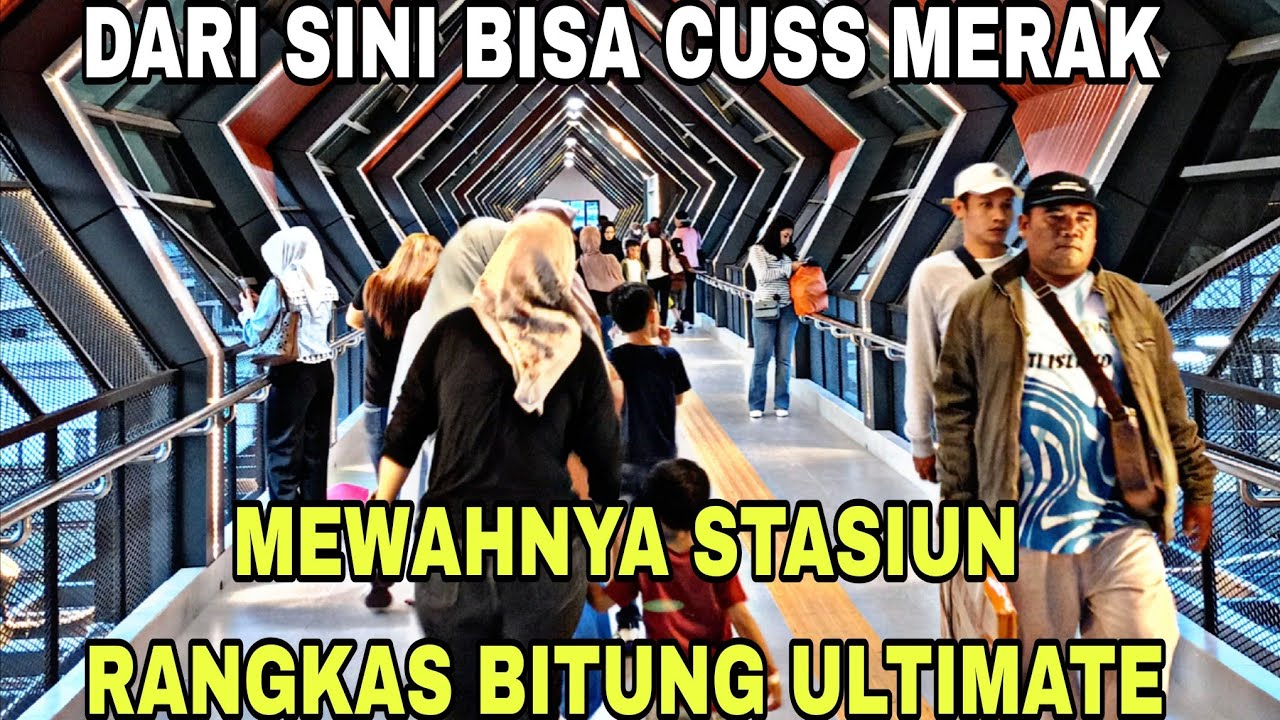 Не менее круто!!! Самая совершенная станция Рангкас Битунг Skybridge #rangkasbitungstation