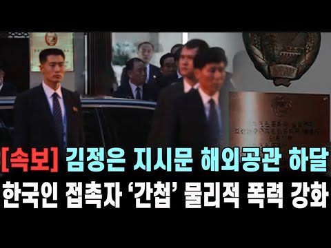 속보! 김정은 충격 지시… 해외공관에 하달, 한국인 접촉만 해도 ‘간첩’ 규정·폭력 강화