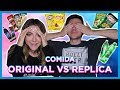 ¡COMIDA ORIGINAL vs REPLICA! ¿Se distinguen? | Cande Copello