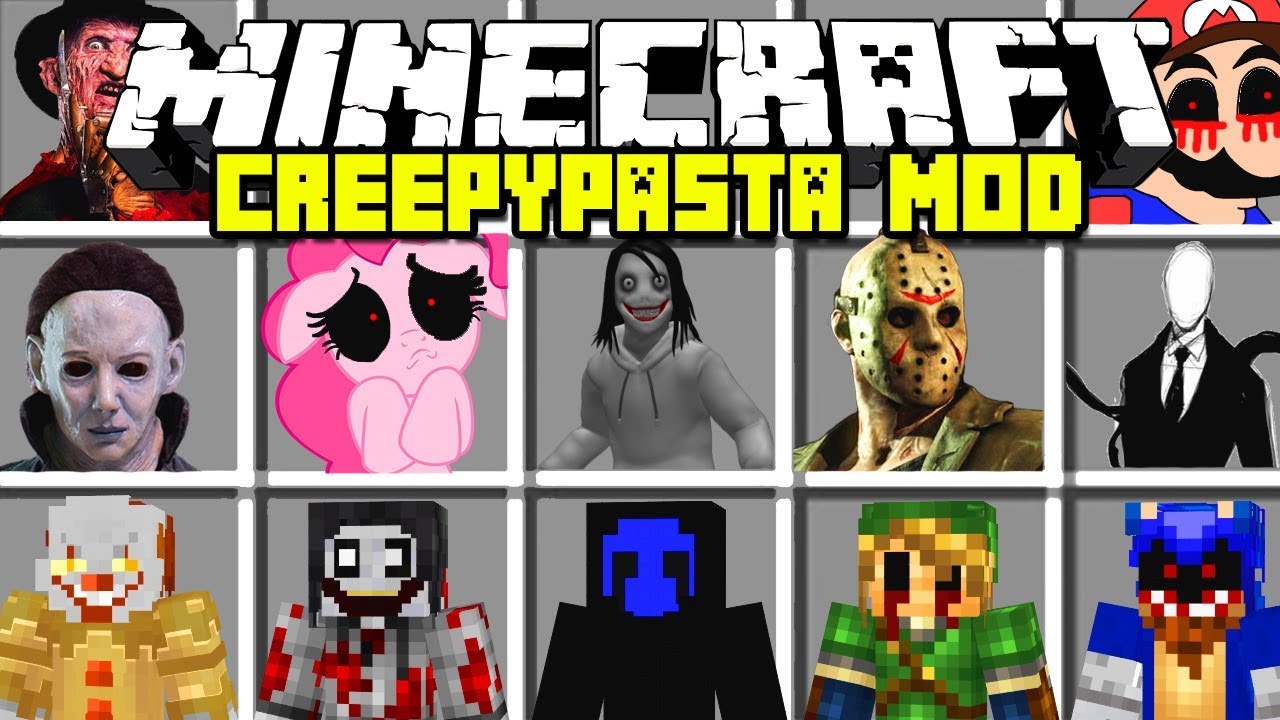 Minecraft Creepypasta Mod Slenderman Sonicexe Seed Eater More Modded Mini Game - jeff the killer sonic style roblox sonic meme on meme