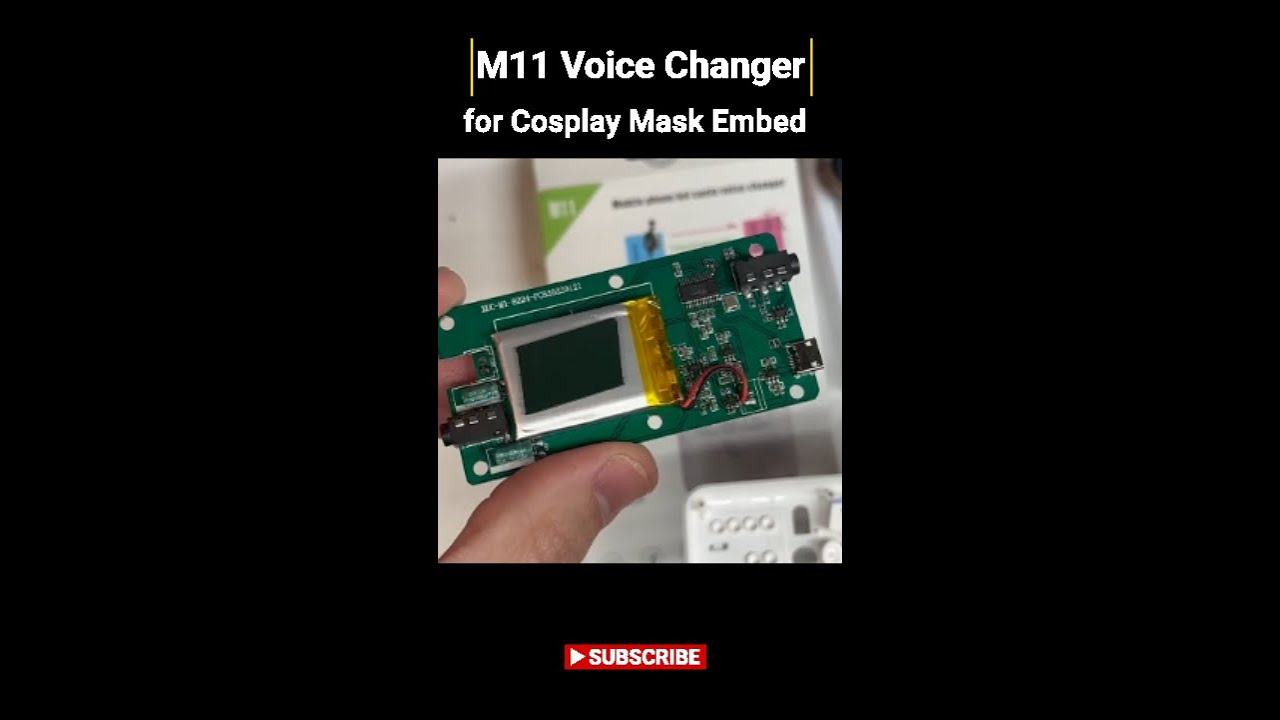M11 Voice Changer: low profile device for Mask/Helmet Embed 
