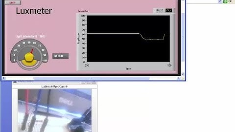 luxmeter using LDR - Labview and Arduino
