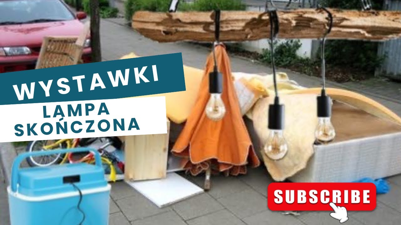 Wystawki w Niemczech💵. Test lodówki turystycznej z wystawki💪🏻. Kończę Lampę z belki drewnianej🤯