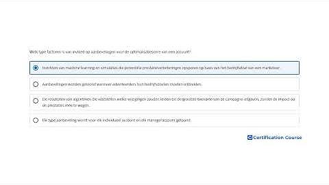 Welk type factoren is van invloed op aanbevelingen voor de optimalisatiescore van een account?