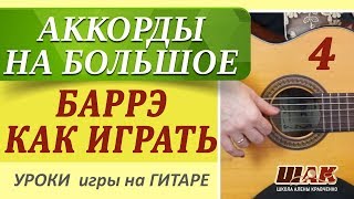 4. Уроки гитары для начинающих. Вычисляем аккорды по всему грифу 4. Уроки гитары для начинающих. Вычисляем аккорды по всему грифу