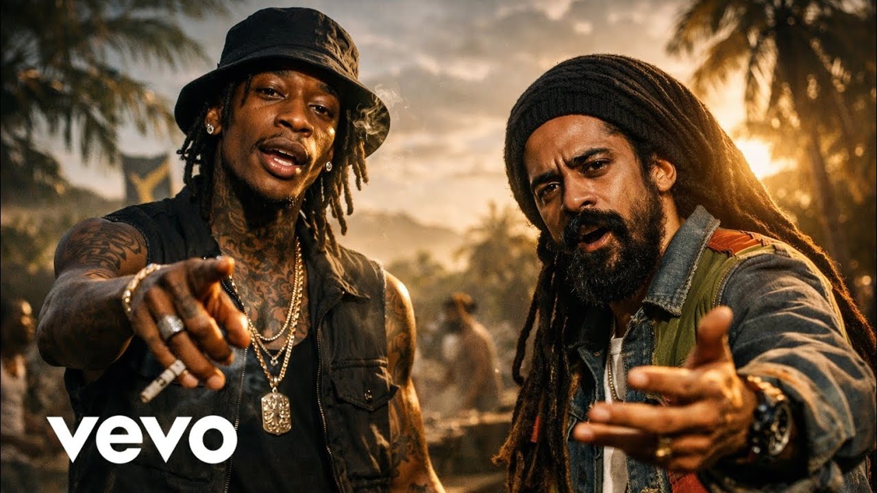 Wiz Khalifa & Damian Marley - That's Not True (Official Lyrics Video) | AI-Generated Music