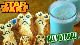 Real BLUE MILK and Porg Cookies from STAR WARS
