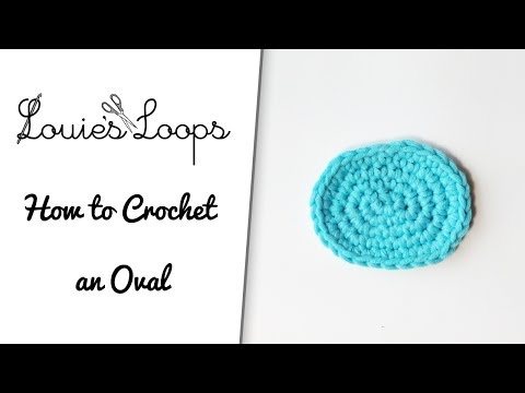 Video: How To Crochet An Oval