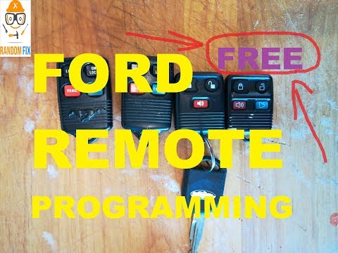 How TO Program Ford KEYLESS REMOTE  FOB 1998 - 2008, STEP-BY-STEP DIRECTIONS