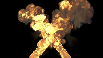 Turbulence FD Temperature Density Simulutaion Fire & Smoke Making Cinema 4D Tutorial