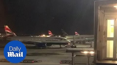 Flight grounded on Heathrow runway as 