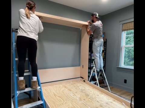How To Build A Custom Murphy Bed Using "Create-A-Bed" Cabinet Plans and Hardware - #murphybed