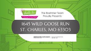 New Listing/ 1645 Wild Goose Run Saint Charles, MO 63303/ The Boehmer Team New Listing/ 1645 Wild Goose Run Saint Charles, MO 63303/ The Boehmer Team