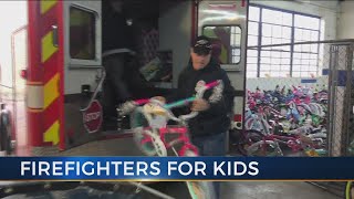 Riding along with Firefighters 4 Kids volunteers picking up donations at firehouses