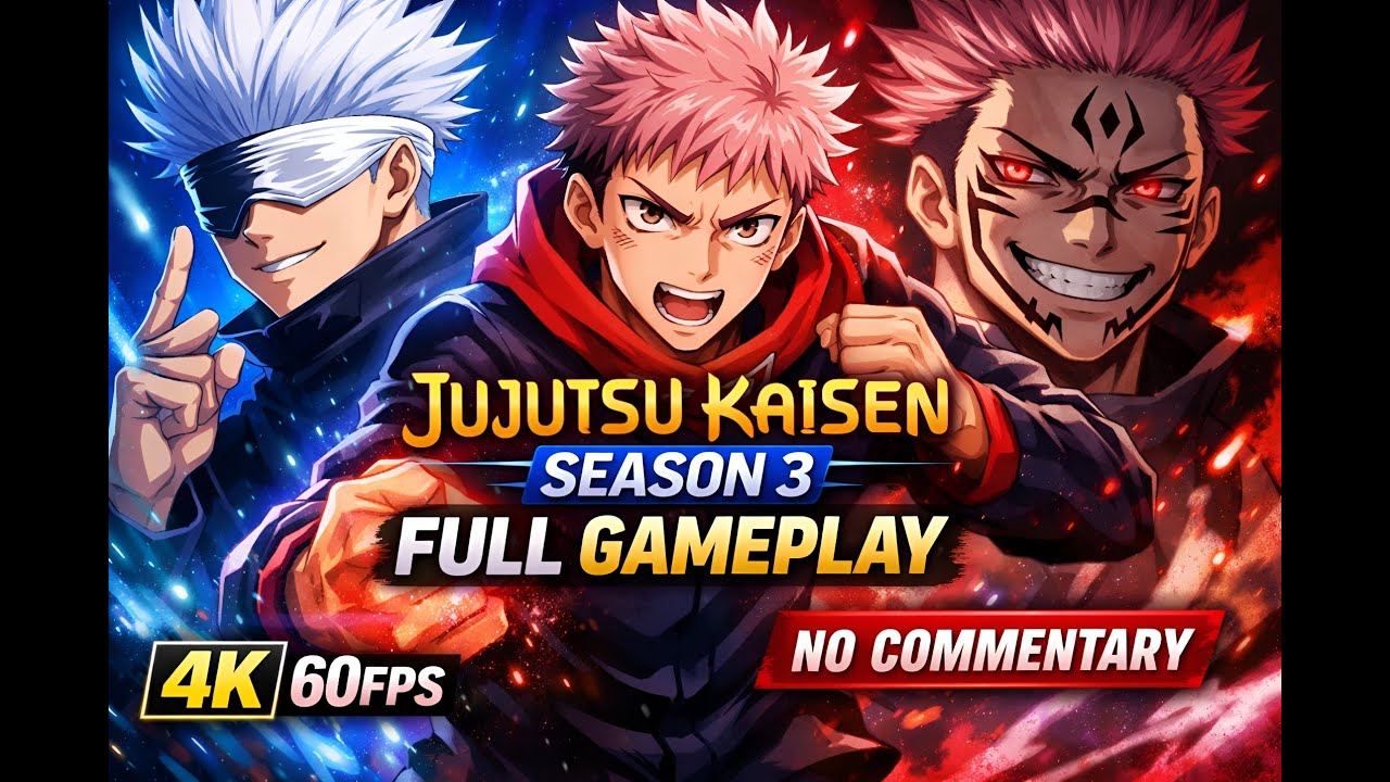 JUJUTSU KAISEN Season 3 Full Game Movie | 4K 60FPS | No Commentary