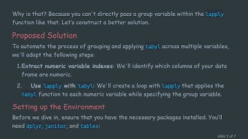 Mastering lapply with Group By Logic: A Comprehensive Guide to Using tabyl in R