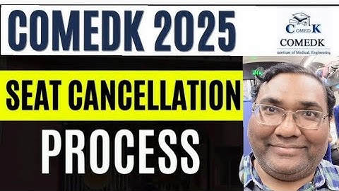 Comedk 2025 Annuleringsprocedure | Comedk-vergoedingsproces | Comedk-counseling 2025 | Comedk-ver...