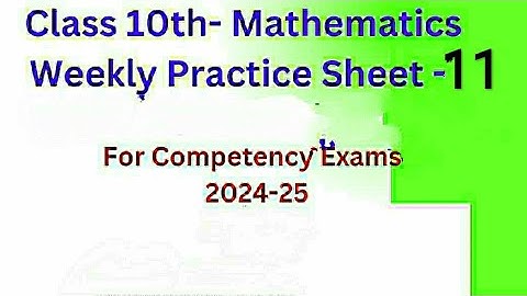 #Weekly practice sheet -11/Class 10th maths/Co ordinate geometry/Trigonometry