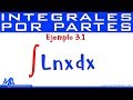 Integración por partes | Ejemplo 3.1 Logaritmo natural