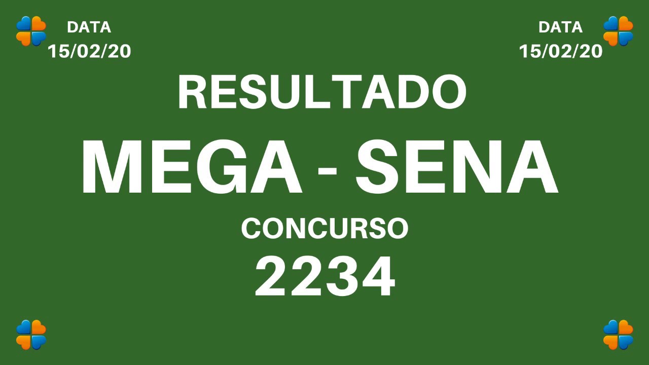 Resultado Mega Sena 2368 : Resultado da Mega Sena 2243 de sábado (14/03