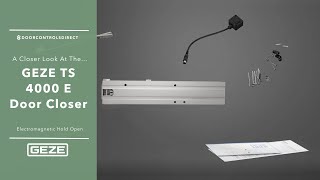 Unboxing the GEZE TS 40000 E Door Closer : Electromagnetic Hold Open