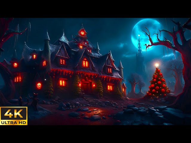 Scary Holiday Stories Told By The Warm Fire | Fireplace Video and Sounds | (Scary Stories) Sleep Aid class=
