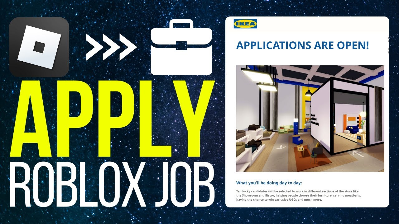How To Apply For IKEA Roblox Job Application 2025 YouTube 