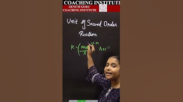 Unit Of Second Order Reaction  l 1 Min Chemistry  067 l Class 12 #shorts #youtubeshorts