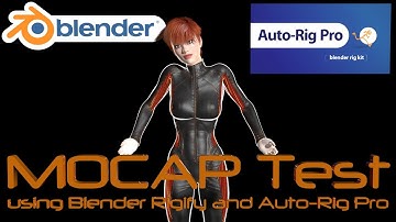 Blender MOCAP Test Using Auto-Rig Pro