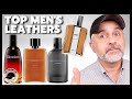 TOP 20 MEN'S DESIGNER LEATHER FRAGRANCES | Modern, Classic Men's Leather Perfumes