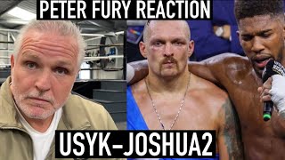 EXCLUSIVE! PETER FURY FIRST REACTION TO USYK-JOSHUA 2 & TRIBUTE TO TRAGIC LOSS OF FAMILY MEMBER