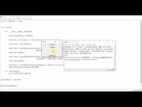 Interfaces Gráficas com Python 13 - RadioButtons