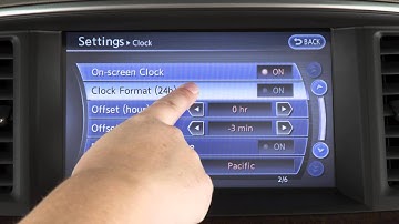 2015 Infiniti QX80 -  Setting the Clock