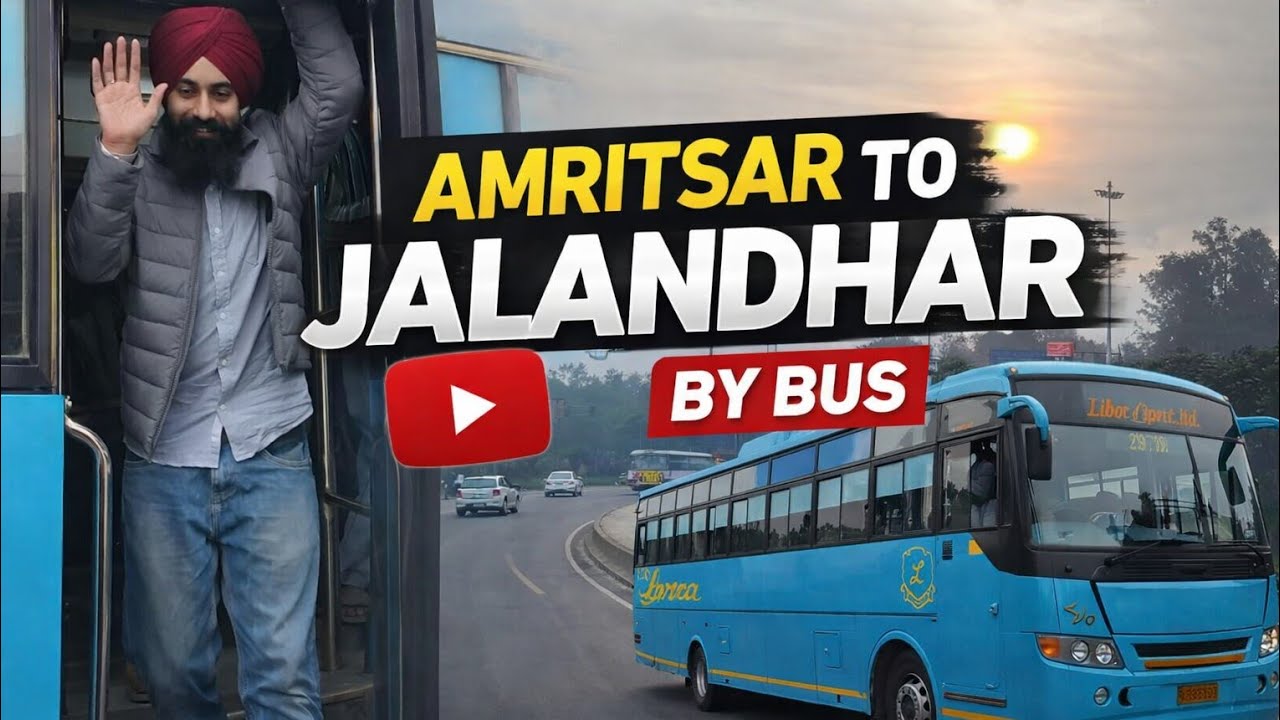 Daily Vlog Amritsar To Jalandhar By  Bus 