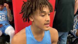 UNC's Seth Trimble postgame after the Tar Heels 80-72 loss at Virginia Tech