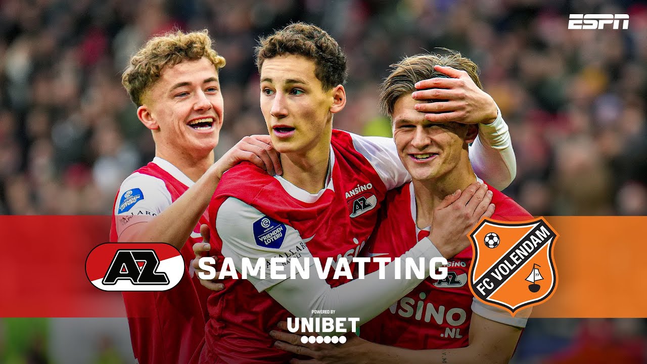 PRACHTIGE UITHAAL van Ruben van Bommel! 💥😍 | Samenvatting AZ - FC Volendam