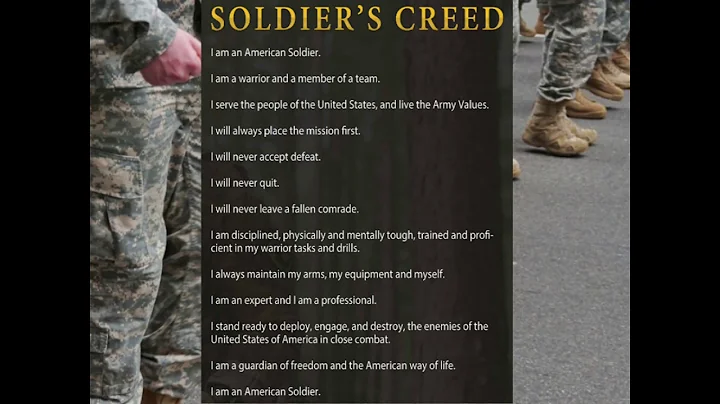 Soldier's Creed loop, US ARMY, Military, memorize it the easy way, soldiers creed