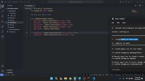 2 - Creating Django Model & Setting Up Admin Panel: Building Database Structure #backend part -2