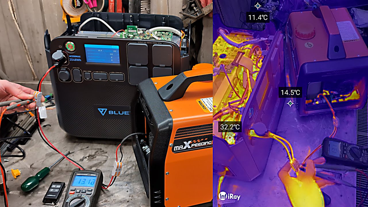 Bluetti AC200MAX disassemble, look inside, run a diesel heater part