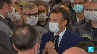 France : Emmanuel Macron accueilli par Xavier Bertrand à l’usine Renault de Douai